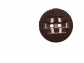 Plastic Buttons - 2 Holes Buttons 0312-0111/40 (100 pcs/bag) Color: Brown