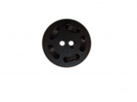 Plastic Buttons - 2 Holes Buttons 0312-0844/28 (100 pcs/pack) Color: Black