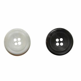 4 Holes Buttons 0314-2024/40 (100 pcs/pack)  - 4 Holes Buttons 0313-1629/32 (100 pcs/pack) Color: White, Black