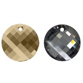 Nasturi Swarovski, 32 mm, Culoare: Crystal (1 bucata)Cod: 3024 Pandantiv Swarovski, 28 mm, Culoare: Diferite Culori (1 bucata)Cod: 6621-MM28