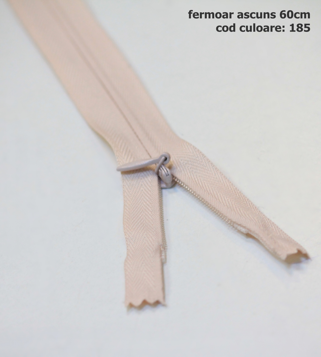 Fermoare Ascunse, Nedetasabile, spira 3 mm, lungime 60 cm (100 bucati/pachet)  - 7