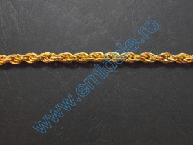 Lant Ornamental 10 mm (10 m/rola) Culoare: Negru Lant Ornamental (25 m/rola) Culoare: Auriu