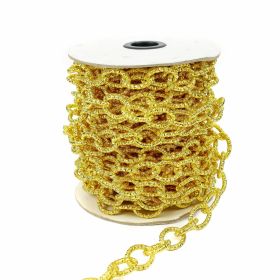 Inele Lant Ornamental (200 bucati/punga) - Lant Ornamental (10 m/rola) Culoare: Auriu 