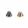 Plastic Sew-on Studs, 9.8 mm, Silver, Gold (100 pcs/pack )  - 1