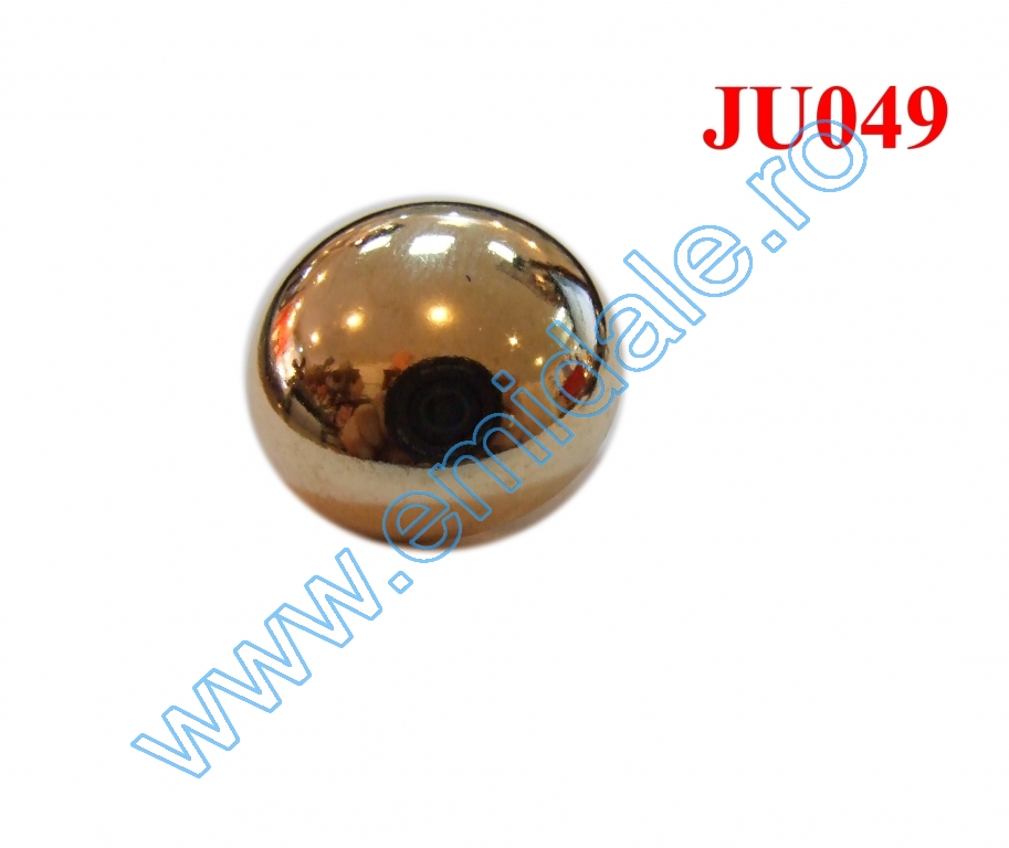 Plastic Button JU049, Size 18, Gold  (100 pcs/pack)