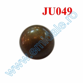 Nasturi A832, Marime 40, Argintii (100 buc/pachet) - Nasture Plastic Metalizat JU049, Marime 28, Antic Brass (100 buc/punga)