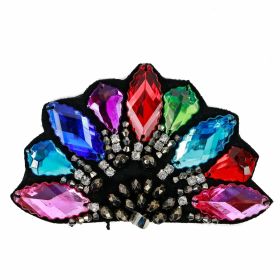 Aplicatii cu Cristale MT0264 Aplicatii Vestimentare, Multicolore, lungime 12 cm (4 bucati/pachet)