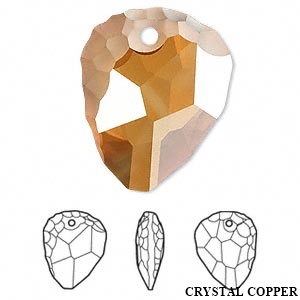 Pandantiv Swarovski, 23 mm, Diferite Culori (1 bucata)Cod: 6190 - 3