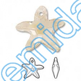Cristale de Cusut 5020, Marimea: 8 mm, Culoare: Silver Shade (288 buc/pachet) Pandant 6721, Marimea: 16 mm, Culoare: Silk (72 buc/pachet)