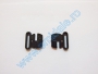 Plastic Bra Clasps, 15 mm, Black (100 pcs/pack) - 1