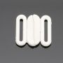 Plastic Bra Clasps, 12 mm, Black, White (100 pcs/pack) - 3