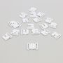 Plastic Bra Clasps, 12 mm, Black, White (100 pcs/pack) - 8