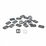 Plastic Bra Slides, 12 mm (100 pcs/pack) - 1