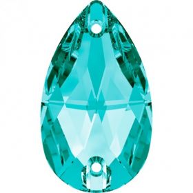 Oferta la 1.5 Lei + TVA Cristale de Cusut Swarovski, 12x7 mm, Culoare: Blue Zircon (1 bucata)Cod: 3230