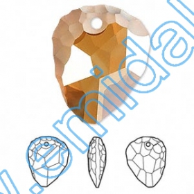 Nasturi 3015, Marimea: 18mm, Culoare: Crystal-Alb (24 buc/pachet) Pandant 6190, Marimea: 23 mm, Culoare: Crystal Copper (30 buc/pachet)