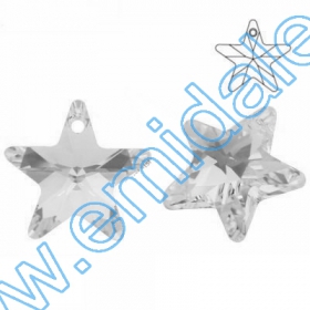 Nasturi 3015, Marimea: 18mm, Culoare: Crystal-Alb (24 buc/pachet) Pandant 6715, Marime: 20 mm, Culoare: Crystal (48 buc/pachet)