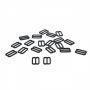 Plasti Bra Slides, 12 mm, Black (100 pcs/pack) - 1