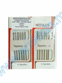 Ace de Cusut, Fine, pentru Brodat (10 seturi/cutie), Cod: 0340-0005 Ace de Cusut Lana si Tapiterie (10 seturi/cutie), Cod: 0340-0000