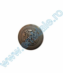 Plastic Metallized Shank Buttons, size 24 (144 pcs/pack) Code: B6314 - Buttons AHWS050, Size 24 (144 pcs/pack)