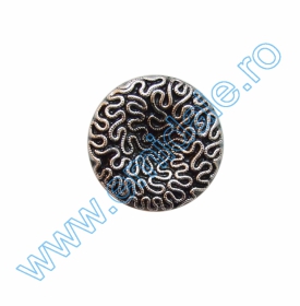 Nasture Plastic Metalizat JU049, Marime 28, Argintiu (100 buc/punga) Nasturi cu Picior FB756, Marimea 36 (144 buc/pachet)