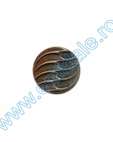 Plastic Metallized Shank Buttons, size 24 (144 pcs/pack) Code: B6314 - Buttons PL034, Size 24, Silver (144 buc/pack)