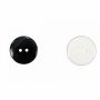 2 Holes Buttons 0312-0334/28 (100 pcs/pack) Color: White, Black - 1