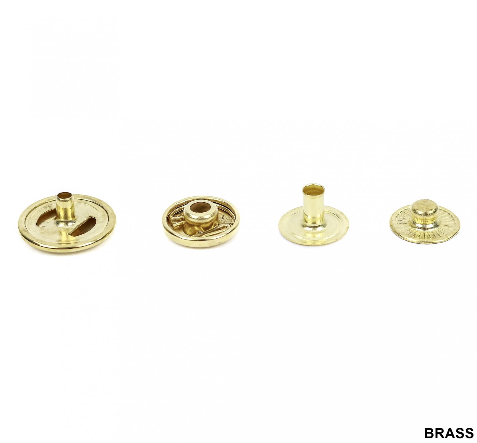 Capse Sistem S Spring, 15 mm, Nickel, Antic-brass, Black-oxid, Brass (1000 seturi/pachet) - 5