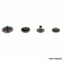 Snap Buttons  S Spring System, 15 mm, Nickel, Antic-brass, Black-oxid, Brass (1000 sets/pack) - 2