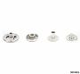 Snap Buttons  S Spring System, 15 mm, Nickel, Antic-brass, Black-oxid, Brass (1000 sets/pack) - 4