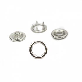 Capse Sistem S Spring, 10 mm, Nickel, Antic-brass, Black-oxid (1.000 seturi/pachet) - Capse din Metal, 10.5 mm (1.000 seturi/pachet)