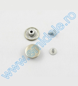 Butoni Rapizi, 10 mm, Nickel, Antic-brass, Brass, Black-oxid (1000 seturi/pachet) - Butoni  Jeans, 14 mm, Antic-brass, Brass, Black-oxid, Nickel (1000 seturi/pachet)