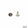 Snap Fastener, 7 mm, Nickel, Antic-brass, Brass, Black-oxid (1000 sets/pack) - 2