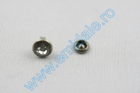 Metal Rivets with Rhinestones, 9 mm (1.000 sets/pack)Code: KDCP-K-TAS-9mm - Metal Rivets with Rhinestones, 8 mm (1.000 sets/pack)