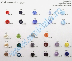 Nsturi 10377/20 (500 bucati/pachet) - Nasturi 10397 (500 bucati/pachet)