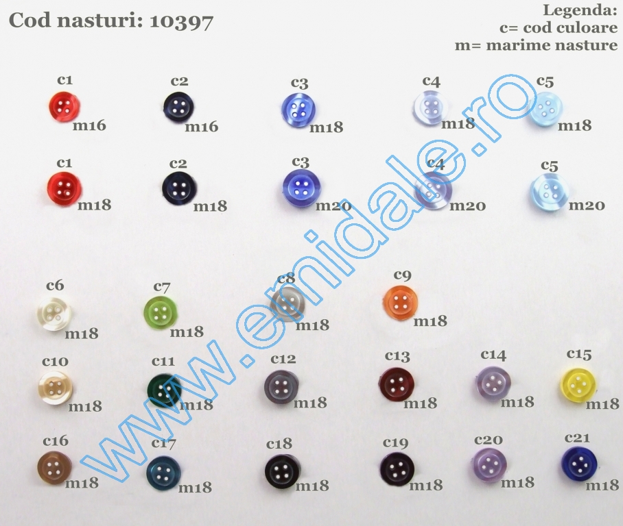 Buttons 10397 (500 pcs/pack)