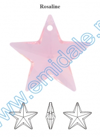 Swarovski Elements - 6685-MM28 (24 buc/pachet) Culoare: Light Siam Pandantive Swarovski Elements - 6714-MM20 (48 bucati/pachet) Culoare: Rosaline