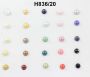 Plastic Buttons H836, Size 18 (100 pcs/pack) - 1