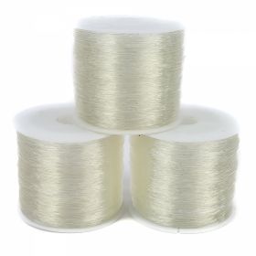 Elastic Nylon String (6 rolls/pack) White  - Elastic Nylon String (6 rolls/pack) White 