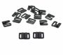 Plastic Bra Clasps, 20 mm, White, Black (100 pcs/pack) - 5