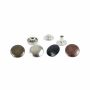 Snap Buttons, 15 mm, Nickel, Antic-brass, Black-oxid (1.000 sets/pack) - 1