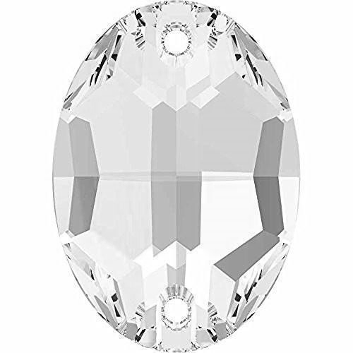 Cristale de Cusut Swarovski, 24x17 mm, Culoare: Crystal (1 bucata)Cod: 3210