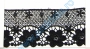 Dantela, latime 70 mm, Negru  (1 m/rola)Cod: LA1558  - 1