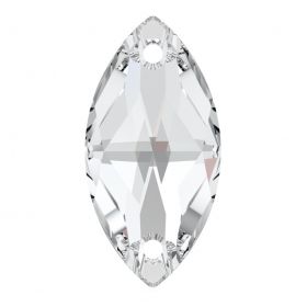 Oferta la 3 Lei + TVA Cristale de Cusut Swarovski, 18x9 mm, Culori: Crystal (1 bucata)Cod: 3223