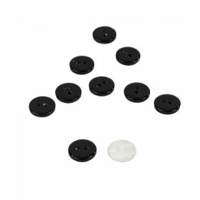 Pearl Buttons with Metallic Loop,  H221/18, Ø11 mm  (100 pcs/pack) - Buttons 10382/20 (500 pcs/pack)