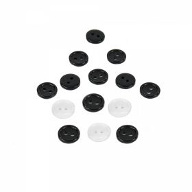 Pearl Buttons with Metallic Loop,  H221/18, Ø11 mm  (100 pcs/pack) - Buttons 10384/18 (500 pcs/pack)