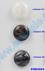 Shank Buttons GD051 - Plastic Buttons KOD4443, Size 48 (25 pcs/pack)