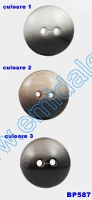 Nasture Plastic Metalizat JU762, Marime 34 (100 buc/pachet)  - Nasturi cu Doua Gauri BP587/54 (25 buc/pachet)