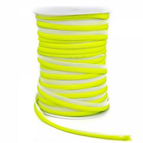 Bias Tape / Bias Cord - Reflective Piping / Bias Cord Tape, width 10 mm, Green (65.80 m/roll) 