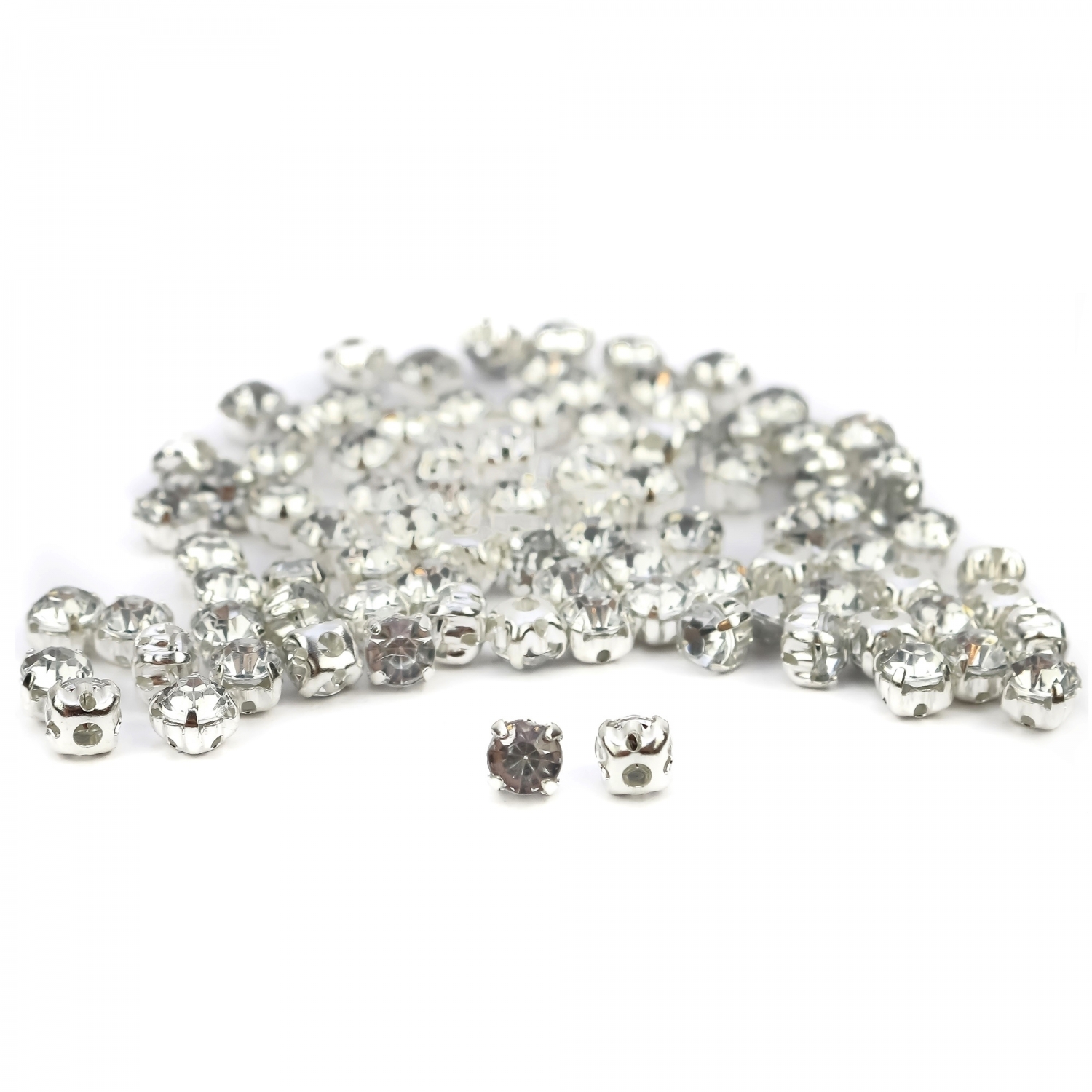 Sew-on Crystals, Size 5 mm (200 pcs/pack)Code: R11781