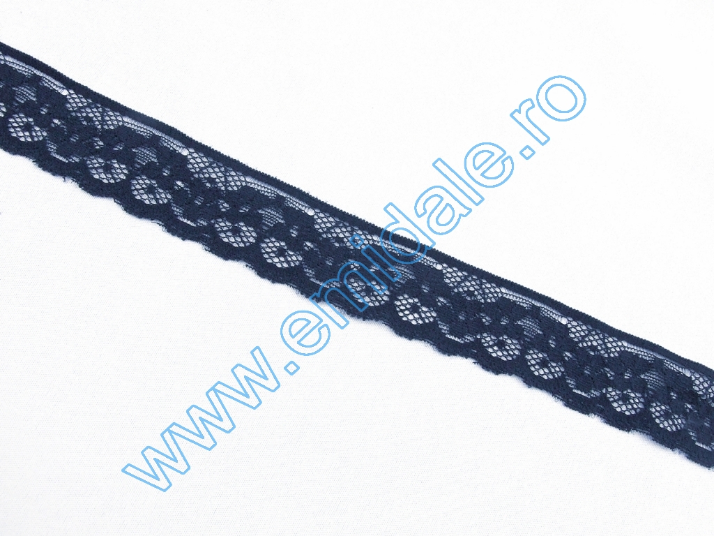 Elastic Lace, width 32 mm, Dark Navy (25 m/roll )Code:1426